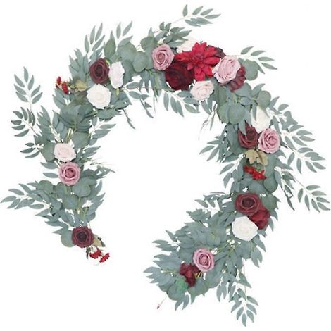 Guirlande de roses artificielles, chemin de table, décor mural d'arche de mariage - 3 (1/5)