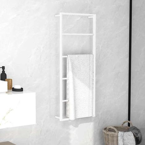 vidaXL Toallero Blanco 45x10x115 cm Acero (1/5)