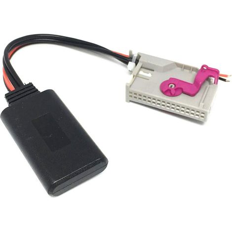 Adaptateur Bluetooth de Voiture pour Audi A3 A4 A6 A8 TT R8 avec Navigation RNS-E 32 Broches stéréo CD AUX Interface Musique pour A3 A4 A6 TT R8 A8 Lamborghini
