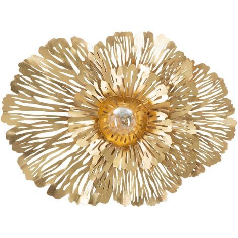 Lampada da muro "Ibis" struttura in metallo color oro per interni -56 x 42 cm (1/5)