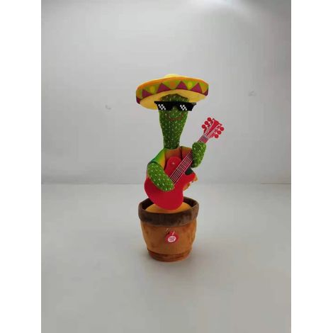 Stück Spielzeugkaktus, der sprechen, singen und tanzen kann, 33 cm großer Kaktus im Gitarrenstil (1/4)
