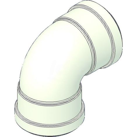 Curva alluminio 90° FF - ø 80 mm - senza ispezione 00000051045