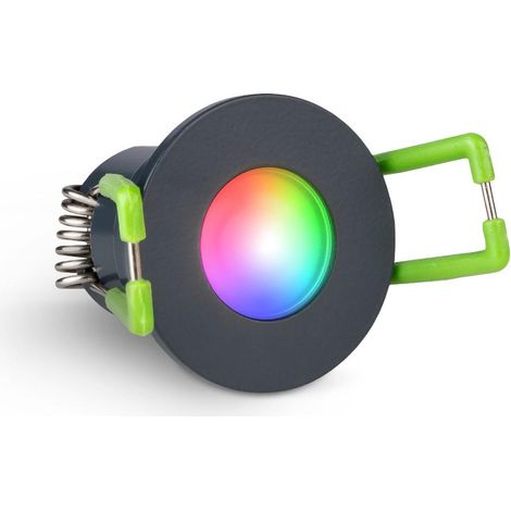Einbaustrahler Mini Livorno 3W IP65 durchverbindbar - Lichtfarbe: RGB+2700K - Farbe: anthrazit RAL 7016