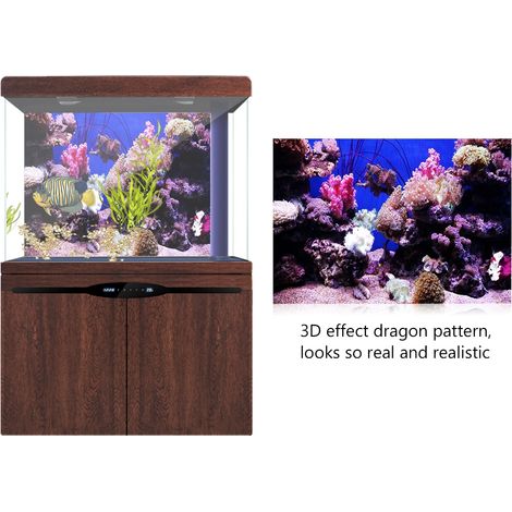 Décoration de Fond d'Aquarium en PVC 122x61cm - Paysage Naturel pour Aquarium - AUTRES (1/5)