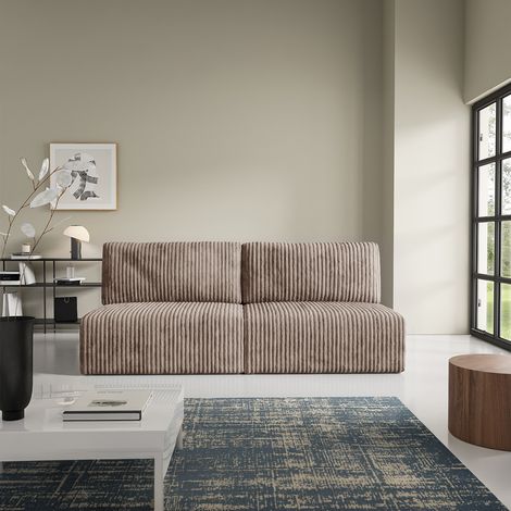 3-Sitzer-Sofa mit Bettkasten Angela Hellbraun