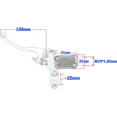 Hydraulischer Kupplungsgeberzylinder, Bremspumpe, Kupplungshebel für Motorräder, kompatibel mit KTM SX, XC, EXC und Husqvarna (1/4)