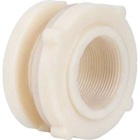 2 adaptateurs de raccord de cloison G1-1/2 DN40 pour réservoirs d'eau de ferme, aquariums et bassins à poissons (1/5)