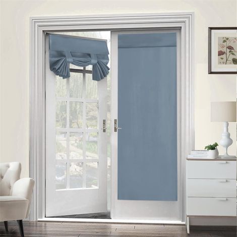 Rideaux Porte-Fenêtre Lot de 2 Panneaux 66×173 cm – Thermiques Isolants, Occultants, Intimité, Attaches Incluses (1/5)