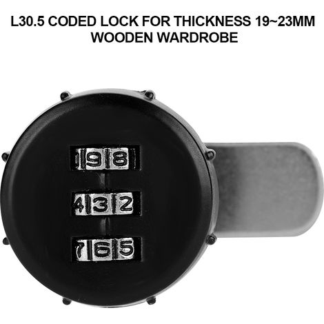 Armoire à cames à combinaison de codes à 3 chiffres, en alliage de Zinc, mot de passe, serrure codée de sécurité L 30.5 (1/5)