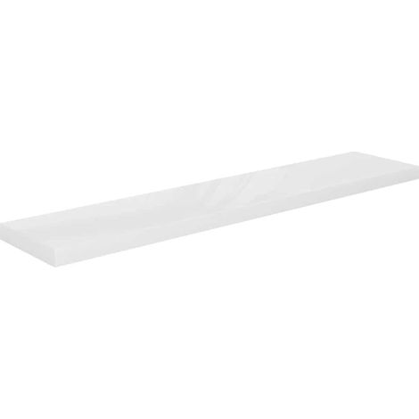 Maison Exclusive - Schweberegal Hochglanz-Weiß 120x23,5x3,8 cm MD