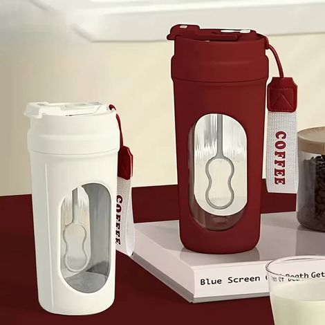 TrAdE Shop Traesio - Shaker Elettrico Borraccia Frullatore Bicchiere Per Miscelare Automatico Portatile Bevande - (1/5)