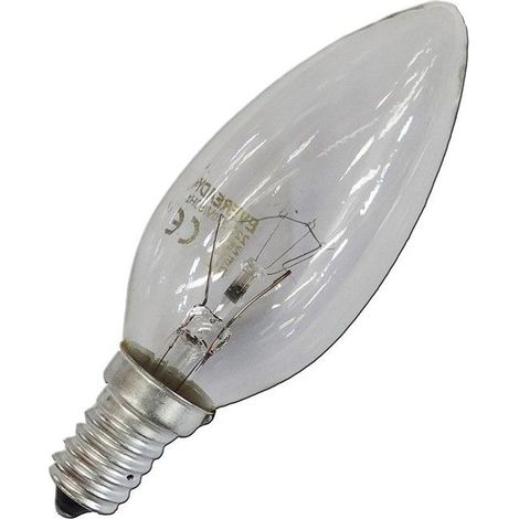 Bombilla incandescente vela clara 60w e14 solo uso industrial
