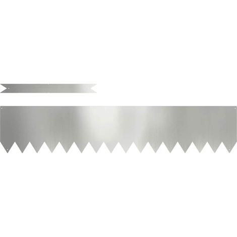 Bordure de Pelouse 30 pcs Argent 100 x 0.05 x 20 cm (1/5)