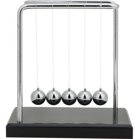 Boule pendulaire en forme de Z, un objet décoratif pour la maison et le bureau, ornée d'une boule oscillante.