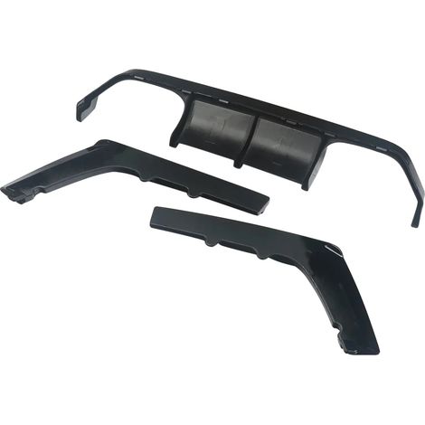 Spoiler trasero para parachoques, compatible con modelos de vehículos de lujo, fácil instalación, negro brillante. (1/2)