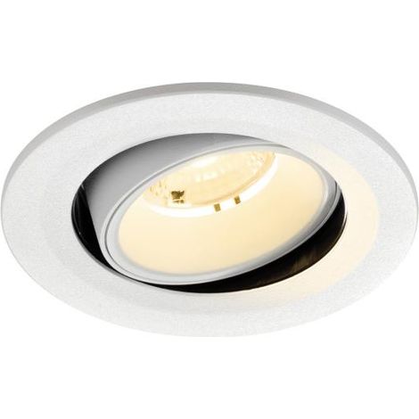 Spot encastré NUMINOS® MOVE S intérieur 3000 K 40° IP20 rond blanc - SLV - 1009518