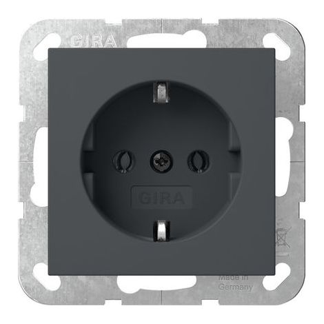 Gira SCHUKO-Steckd. SRK System 55 Anthrazit [418028], 4180 28