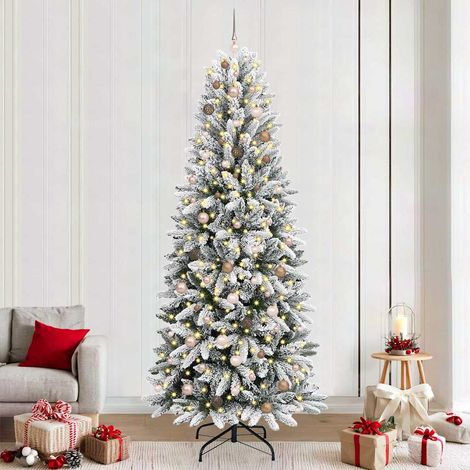 vidaXL Árbol de Navidad artificial Blanco 240 cm (1/5)