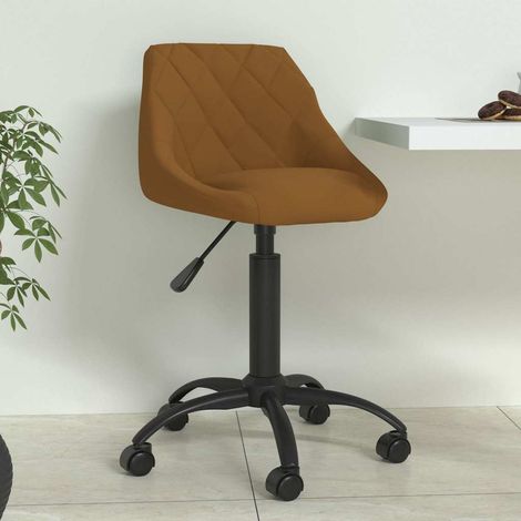 vidaXL Chaise de salle à manger Marron Velours (1/5)