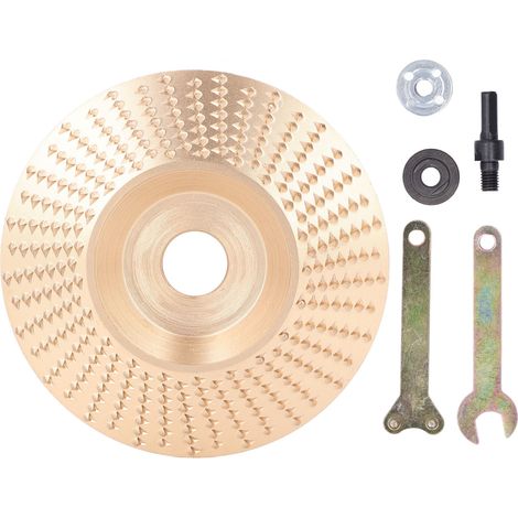 Disque de meulage et façonnage en carbure de tungstène 100mm pour meuleuse d'angle, travail du bois et métal (1/5)