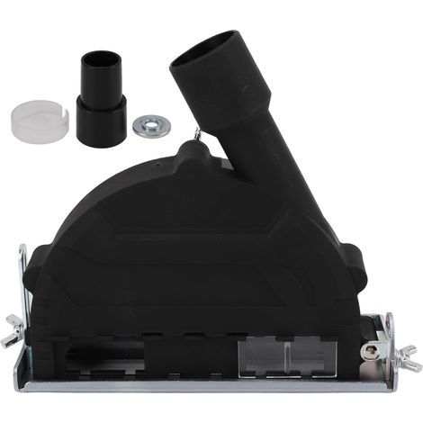 Cache-Poussière Meuleuse D'Angle - Compatible 125 mm et 150 mm - Diamètre Tête 38 à 40 mm - Raccord Aspirateur 45 mm - Noir (1/5)