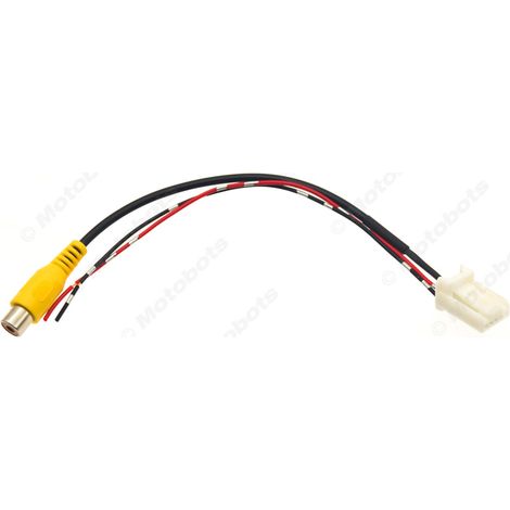 Rearview camera for Subaru original car infotainment system with added reversing camera video input cable (1/4)