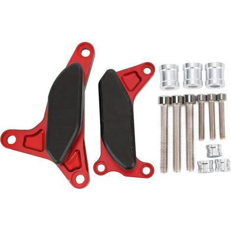 Moteur Stator Protecteur Arbre Coulissant Anti-Crash Cadre Garde-boue Remplacement pour Yamaha FZ1 FZ8 FAZER (Rouge) (1/5)