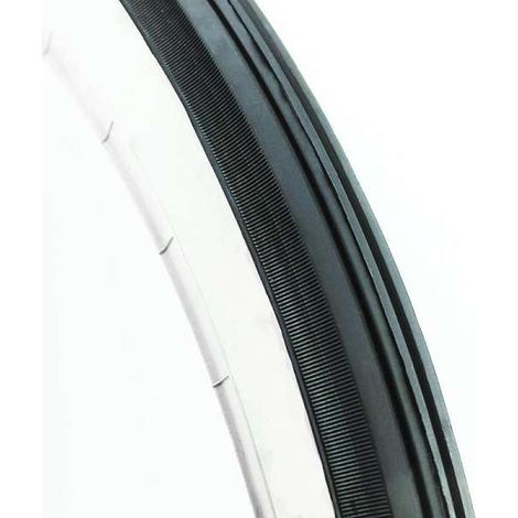 Pneu solex 3800 noir avec flanc blanc nervuré taille 19'' 1.75-19 (1 3/4-19) renforcé
