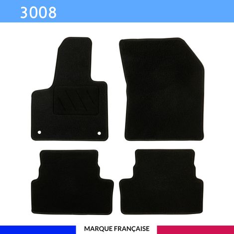 Tapis de voiture - Sur Mesure pour 3008 (2016 - 2020) - 4 pièces - Tapis de sol antidérapant pour automobile