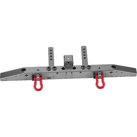 Pare-Chocs Arrière en Aluminium de Collision pour-4 Voitures sur Chenilles RC-et Gris élégant (8236T Gris Titane)