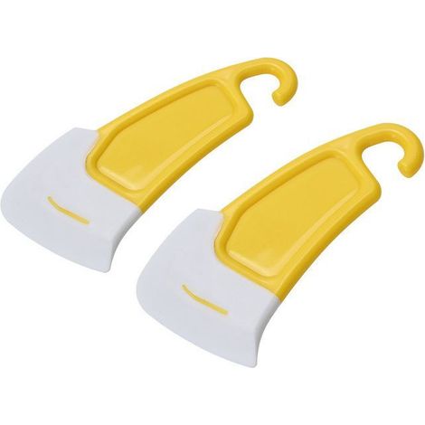 Spatule de Nettoyage de Casserole en Silicone,2 PCS Grattoir de Cuisine Antiadhésif Grattoir Résistant à la Chaleur Spatule Scraper pour Casseroles Plats Cuisine des Outils de Lavage (1/5)