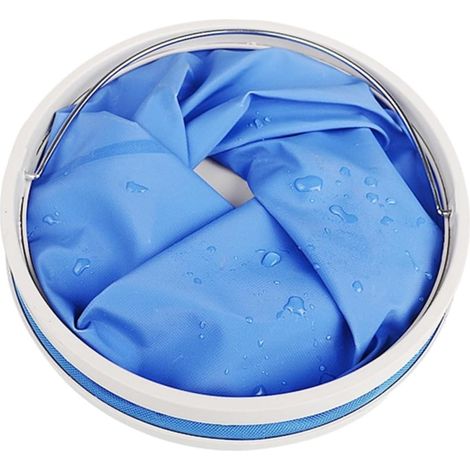 2pièces Seau Pliable Extérieur Portable avec Poignée Robuste pour Camping Et Randonnée Utilisable comme Abreuvoir pour Animaux pour Transporter De Chauffage Et (1/5)