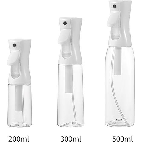Sprühflasche, 200 ml, 300 ml, 500 ml, Zerstäuber-Haarsprayflasche, kleine Salon-Haarsprayflasche, Sprühflasche, geeignet für Friseur, Pflanzen, Reinigung (1/4)