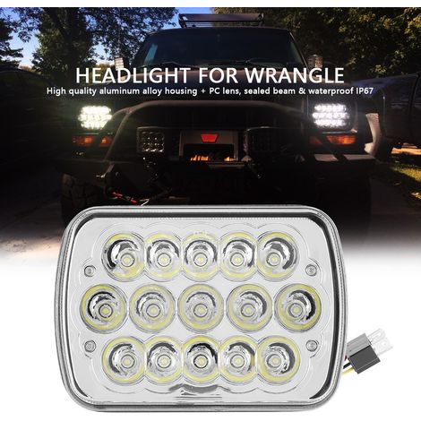 Phares LED 7 pouces 45W pour modèles Jeep Wrangler 2007-2015. (1/5)