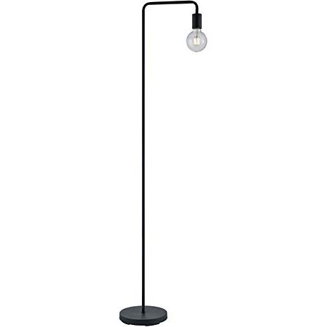 Lampada Piantana Moderna Tubo Metallo Nero H 149 cm Diallo GD Trio (1/4)