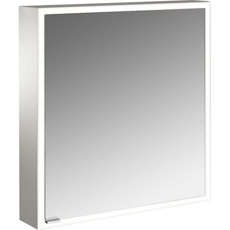 emco prime Armario con espejo iluminado, 600 mm, 1 puerta, tope (1/5)