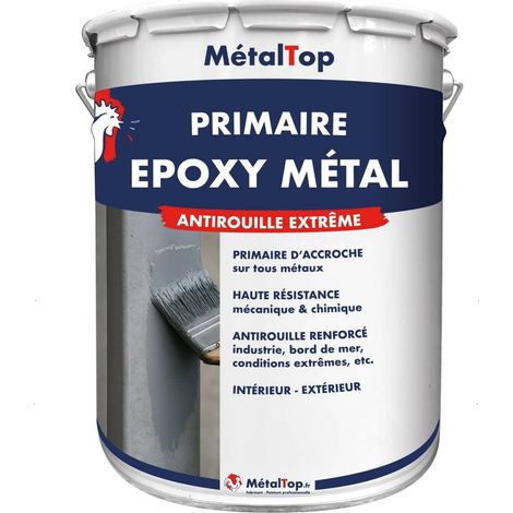 Primaire Epoxy Metal - Pot 1 L - 9010 - Blanc pur - Metaltop (1/5)