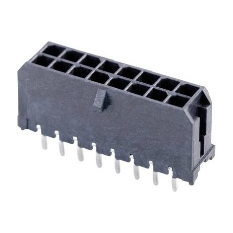 Molex Barrette mâle encastrable (standard) Nbr total de pôles 16 Pas: 3 mm 430451612 1 pc(s) Tray W168832 (1/2)