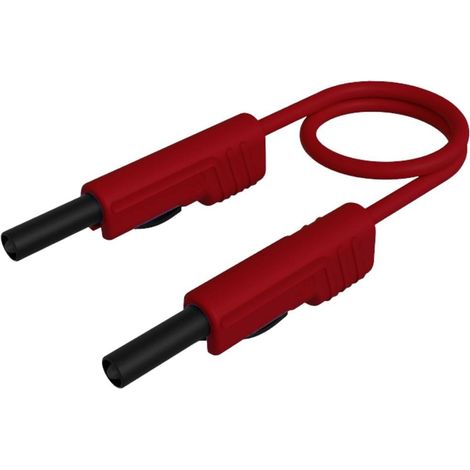 Hirschmann Test & Measurement MLB 100/1 V rt Cordon de mesure Banane mâle 4 mm Banane mâle 4 mm 1.00 m rouge 1 pc(s) (1/2)