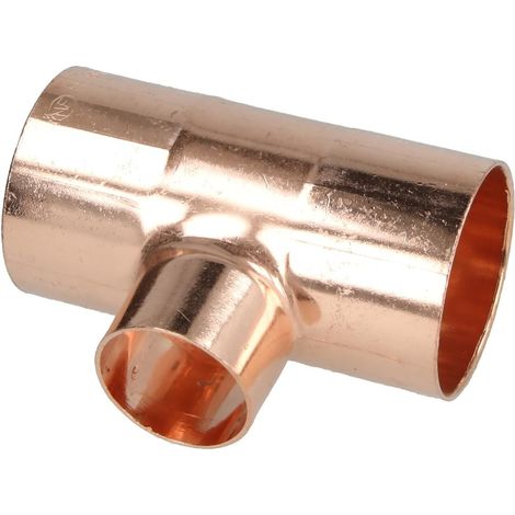 Raccord à braser cuivre té réduit 42 x 28 x 42 mm