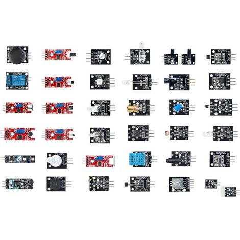 Kit de capteurs 37 en 1 kit de capteurs pour Arduino™. Adapté pour (cartes Arduino) : Arduino W827661 (1/2)