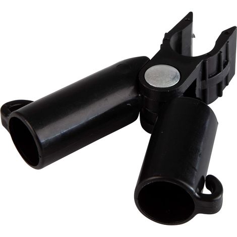 Filiyano-Lot de 4 connecteurs de clôture - Diamètre : 11 mm - Noir (1/4)