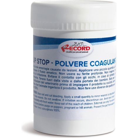Poudre coagulante Clip stop pour petites blessures hémorragiques pour chiens et chats
