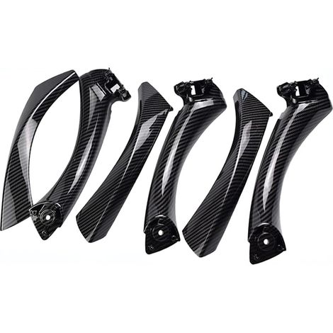 6 pièces fibre de carbone Poignée Porte Intérieure porte pour BMW E90 E91 poignée de porte intérieure sangle de traction couvercle passagers pour BMW série 3 323 325 328 330 335 (LHD) (1/5)