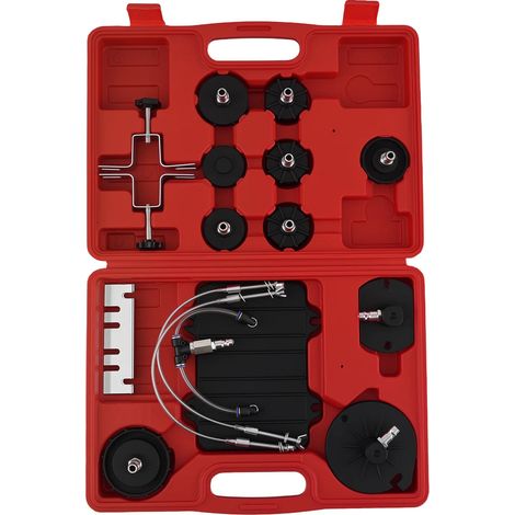 Kit adaptador de freno, juego de 13 piezas, fabricado en acero aleado duradero, compatible con herramientas de purga de frenos estándar, alta capacidad de presión, cumple con los estándares de segurid (1/5)