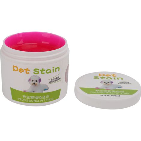 Teinture pour Chien Rose Sakura 100g - Colorant Semi-Permanent Lumineux, Design à Large Ouverture, Sans Danger pour les Poils d'Animaux (1/4)