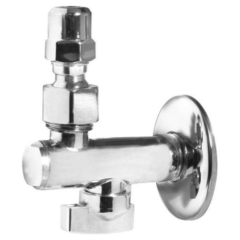 Rubinetto sottolavabo a sfera in ottone cromato con filtro e snodo 1/2" AMBRA WATER
