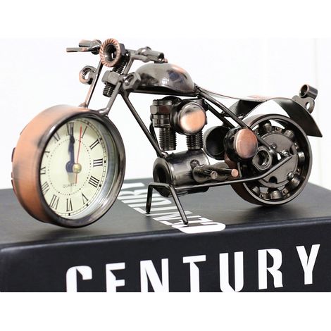 Nouvelles horloges en fer forgé représentant des motos, décorations artisanales pour la maison, le salon, le bureau ou la chambre à coucher, M7A-1 (1/2)