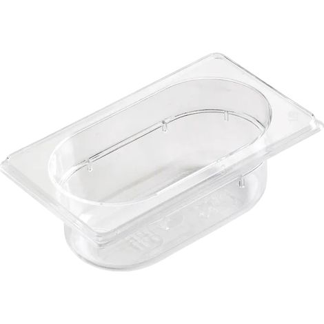 Bac gastronorme GN 1/9 - 100 en polycarbonate REDFOX - GNP 1/9-100 - REDFOX