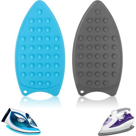 RHG 2pcs Repose Fer à Repasser Silicone,Silicone Tapis de Repos de Repassage, Silicone Repose Fer, Filet De Repassage,pour Planche à Repasser, Tapis de Repassage antidérapant